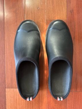 Hunter Black Waterproof Clog Mules